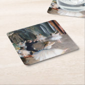 De repetitie op het podium, Edgar Degas Kartonnen Onderzetters (Schuin)