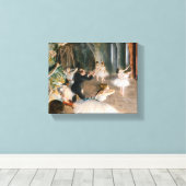 De repetitie op het podium van Edgar Degas Canvas Afdruk (Insitu (Houten vloer))