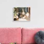De repetitie op het podium van Edgar Degas Canvas Afdruk (Insitu (Woonkamer))
