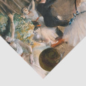 De repetitie op het podium van Edgar Degas Tissuepapier (Detail)