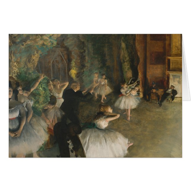 De repetitie van de Ballet Onstage - Edgar Degas (Voorkant Horizontaal)