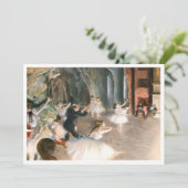 De repetitie van Edgar Degas (1874) Kaart (Staand voorkant)