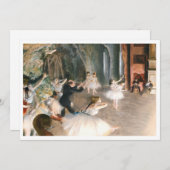 De repetitie van Edgar Degas (1874) Kaart (Voorkant / Achterkant)