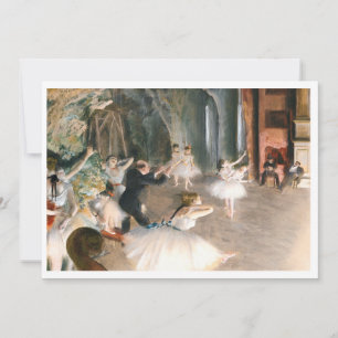 De repetitie van Edgar Degas (1874) Kaart