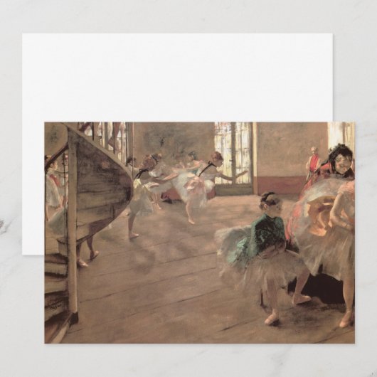 De repetitie van Edgar Degas,  balletkunst (Voorkant / Achterkant)