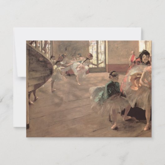De repetitie van Edgar Degas,  balletkunst (Voorkant)