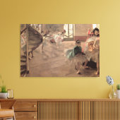 De repetitie van Edgar Degas,  balletkunst Canvas Afdruk (Insitu (Woonkamer))