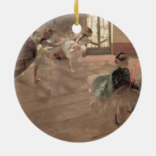 De repetitie van Edgar Degas,  balletkunst Keramisch Ornament (Achterkant)