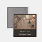 De repetitie van Edgar Degas,  balletkunst Magneet (Voorkant / Achterkant)