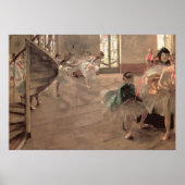 De repetitie van Edgar Degas,  balletkunst Poster (Voorkant)