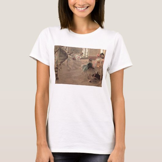 De repetitie van Edgar Degas,  balletkunst T-shirt (Voorkant)