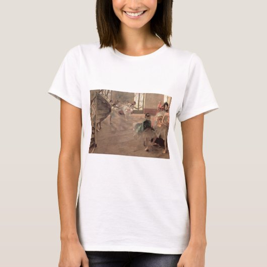 De repetitie van Edgar Degas,  balletkunst T-shirt (Voorkant)