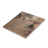 De repetitie van Edgar Degas, balletkunst Tegeltje (Zijkant)