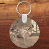 De repetitie van Edgar Degas, Klassieke Ballet Kun Sleutelhanger (Achterkant)