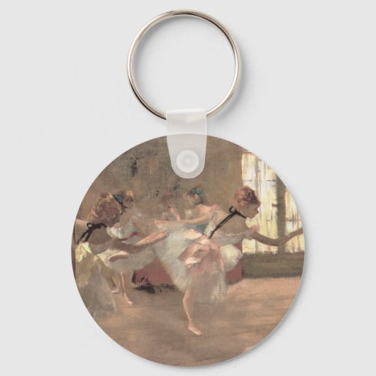 De repetitie van Edgar Degas, Klassieke Ballet Kun Sleutelhanger (Achterkant)