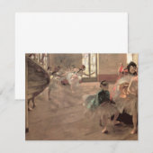 De repetitie van Edgar Degas, Vintage balletkunst (Voorkant / Achterkant)