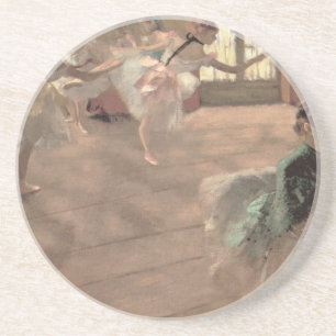 De repetitie van Edgar Degas, Vintage balletkunst Zandsteen Onderzetter