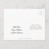 De repetitieve Dinner Partij bewaart het Chalkboar Aankondigingskaart (Achterkant)