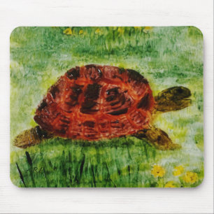 De reptiel Dierlijke Schildpad van de Kunst Muismat