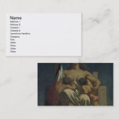 De Republiek, 1848 (olie op doek) Visitekaartje (Voorkant / Achterkant)