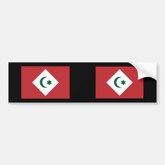 de Republiek de Rif, Marokko Bumpersticker (Voorkant)