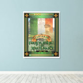 De Republiek Ierland honderdjarig bestaan. Canvas Afdruk (Insitu (Houten vloer))