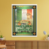 De Republiek Ierland honderdjarig bestaan. Canvas Afdruk (Insitu (Woonkamer))
