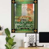 De Republiek Ierland honderdjarig bestaan. Poster (Thuiskantoor)