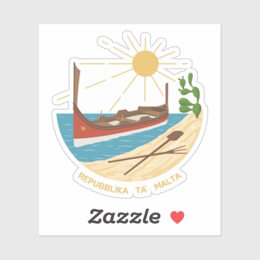 De Republiek Malta (1975-1988) Sticker (Vel)