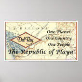 De Republiek Playa - La Ballona Poster (Voorkant)