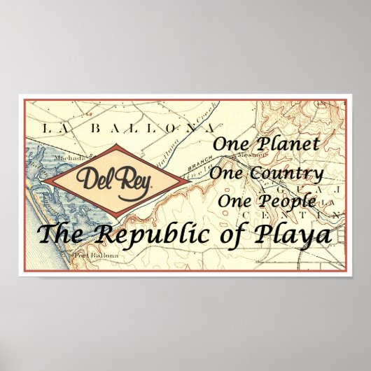 De Republiek Playa - La Ballona Poster (Voorkant)