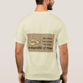 De Republiek Playa op Toes Beach Sand T-shirt (Achterkant)