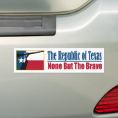 De Republiek Texas (NBTB) Bumpersticker (Op auto)