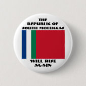 De Republiek Zuid-Molukken zal weer opstaan Ronde Button 5,7 Cm (Voorkant)