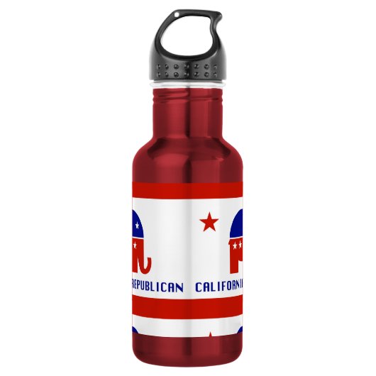 De Republikein van Californië Waterfles (Voorkant)