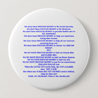 De Republikeinen hebben gewoon niet genoeg geld. Ronde Button 4,0 Cm