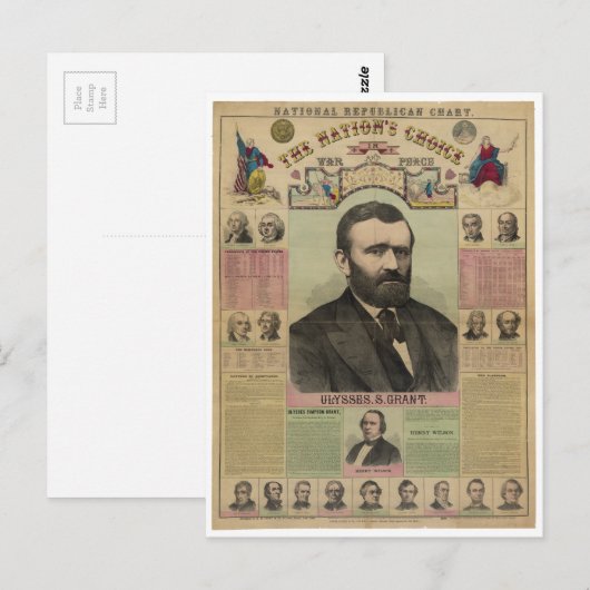 De Republikeinse Grafiek gebruikt S. Subsidie van  Briefkaart (Voorkant / Achterkant)