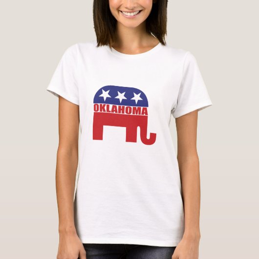 De Republikeinse Olifant van Oklahoma T-shirt (Voorkant)