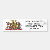 DE RESCUMENTEN ZIJN DE BESTE BREED BUMPERSTICKERS (Voorkant)