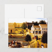 De residentie van David Twining - Edward Hicks Briefkaart (Voorkant / Achterkant)