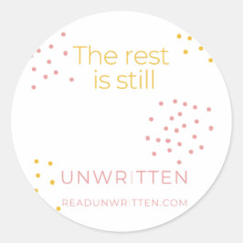 De rest is ongeschreven sticker