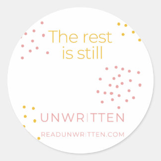 De rest is ongeschreven sticker