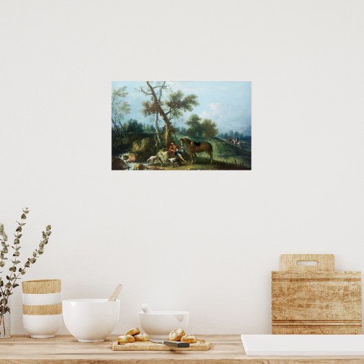 De Rest van de Huntsman, 18e eeuw Poster (Keuken)