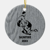 De rest van de kerstmis keramisch ornament (Voorkant)