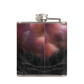 De rest van de kolf van 6 oz vinylwaterslijp met o heupfles (Achterkant)