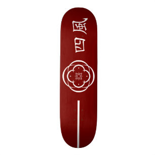De rest van de vier winden samurai persoonlijk skateboard