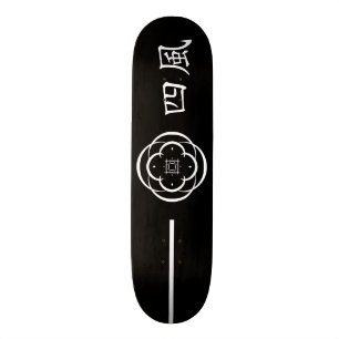 De rest van de vier winden samurai persoonlijk skateboard