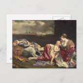 De rest van de vlucht naar Egypte, 1628 Briefkaart (Voorkant / Achterkant)