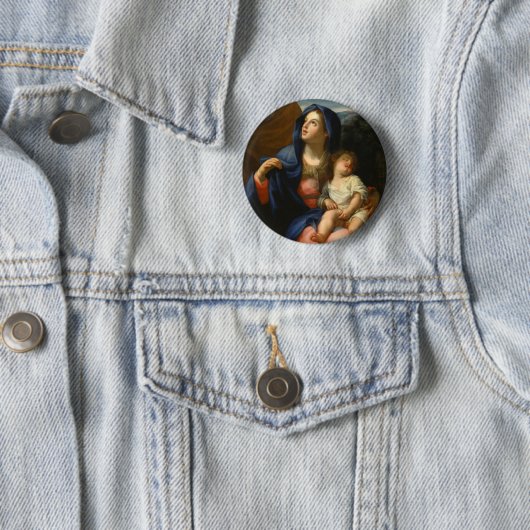 De rest van de vlucht naar Egypte Ronde Button 5,7 Cm (In situ)