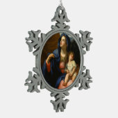 De rest van de vlucht naar Egypte Tin Sneeuwvlok Ornament (Links)